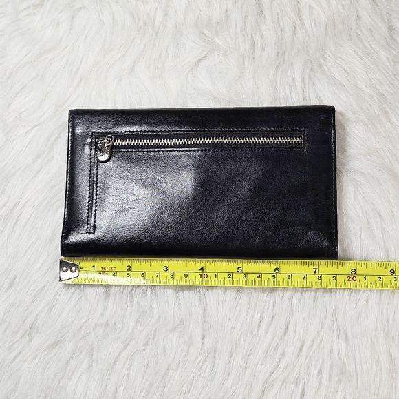 Vintage SPORTSCOACH Black Leather Wallet With Checkbook - Picture 2 of 8